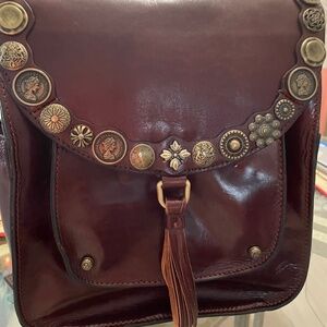 Patricia Nash Brown Leather Coin Backpack  Nash Brown Leat